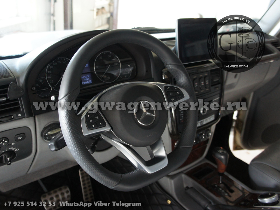 Переделка салона Гелендваген 2003. Установка Команд Мерседес 5.1 и руля для Mercedes G-Class W463 2003.